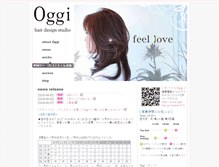 Tablet Screenshot of oggi-hair.jp